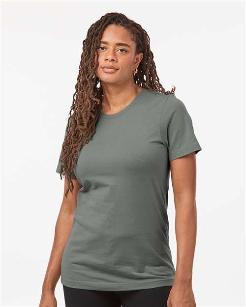 Custom Embroidered  Tultex Combed Cotton T-Shirt 602 Charcoal Grey