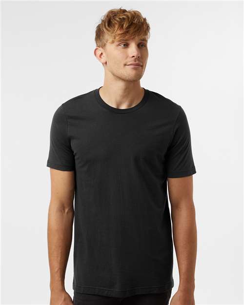 Custom Embroidered  Tultex Combed Cotton T-Shirt 602 Black