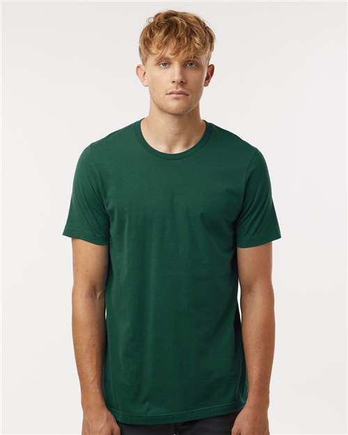 Custom Embroidered  Tultex Combed Cotton T-Shirt 602 Forest