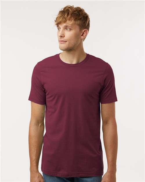 Custom Embroidered  Tultex Combed Cotton T-Shirt 602 Maroon