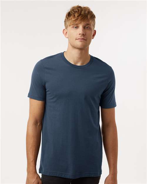 Custom Embroidered  Tultex Combed Cotton T-Shirt 602 Navy Blue