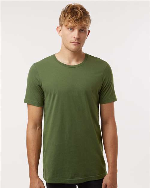 Custom Embroidered  Tultex Combed Cotton T-Shirt 602 Olive Green