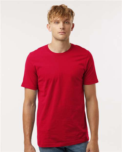 Custom Embroidered  Tultex Combed Cotton T-Shirt 602 Red