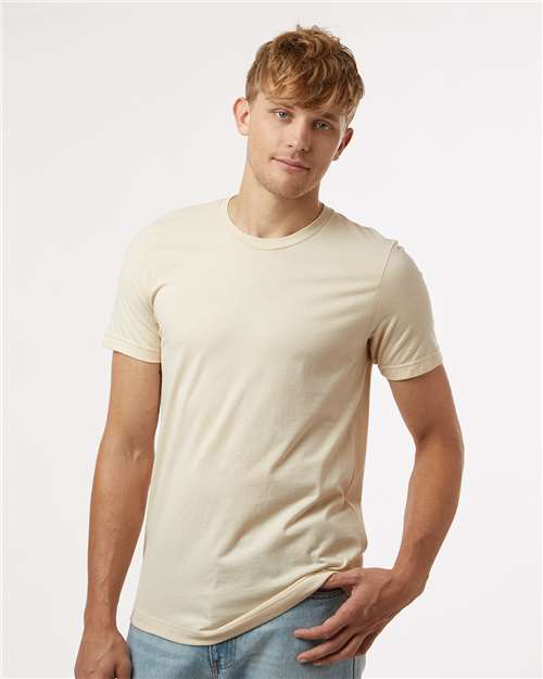 Custom Embroidered  Tultex Combed Cotton T-Shirt 602 Cream