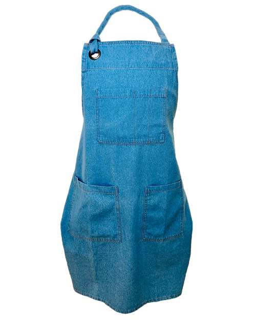 Liberty Bags 5-Pocket Denim Apron 5511 Custom Embroidered Business Logo