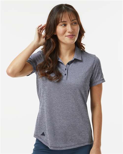 Adidas Women's Space Dyed Polo A592 Custom Embroidered Business Logo