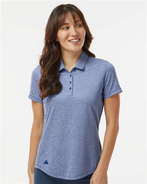 Adidas Women's Space Dyed Polo A592 Custom Embroidered Business Logo