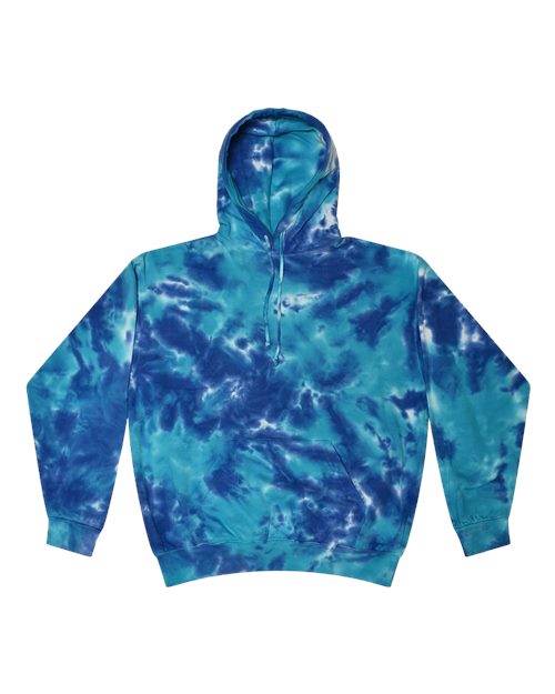 Colortone Tie-Dyed Hooded Sweatshirt 8777 Multi Blue