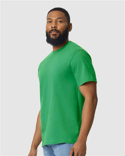 Gildan Softstyle® Midweight T-Shirt 65000 Irish Green Custom Embroidered Business Logo