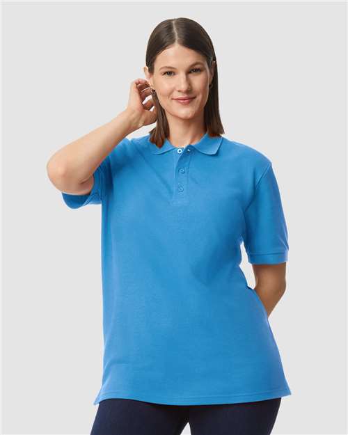 Gildan Hammer™ Pique Polo 85800 Custom Embroidered Business Logo