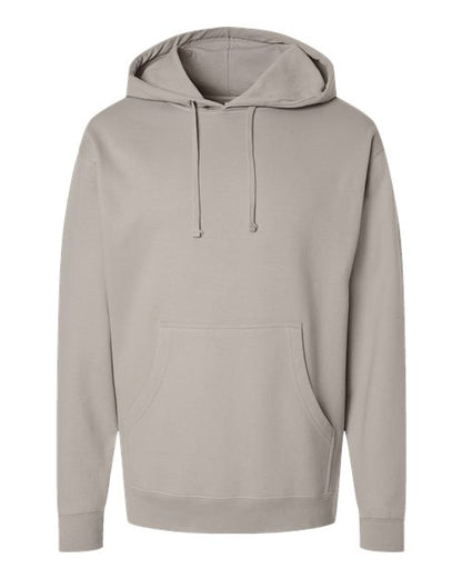 Independent Trading Co. Midweight Hooded Sweatshirt SS4500 Brown Custom Embroidered Business Logo