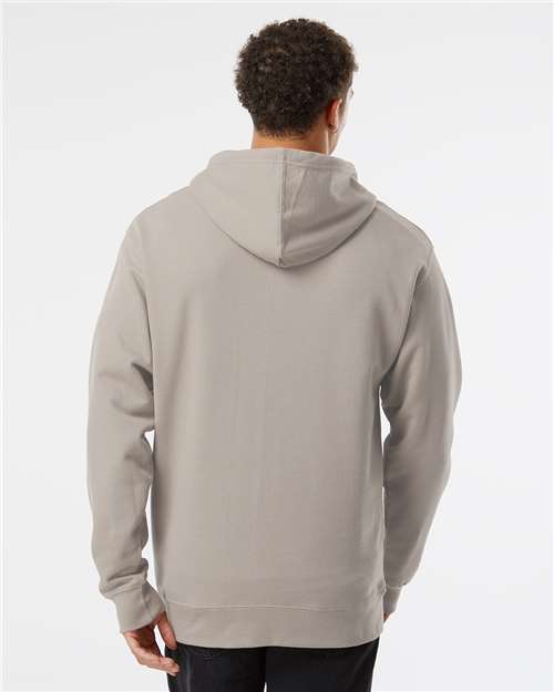 Independent Trading Co. Midweight Hooded Sweatshirt SS4500 Cement Custom Embroidered Business Logo