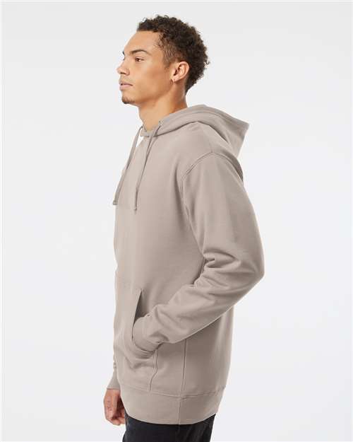 Independent Trading Co. Midweight Hooded Sweatshirt SS4500 Cement Custom Embroidered Business Logo