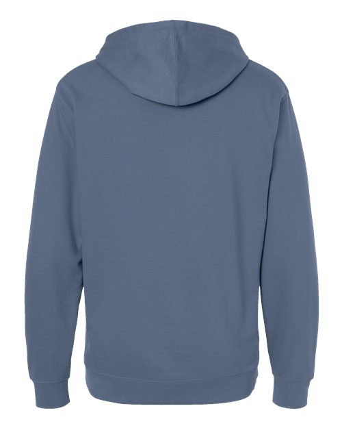 Independent Trading Co. Midweight Hooded Sweatshirt SS4500 Storm Blue Custom Embroidered Business Logo