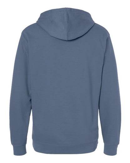 Independent Trading Co. Midweight Hooded Sweatshirt SS4500 Smoke Custom Embroidered Business Logo