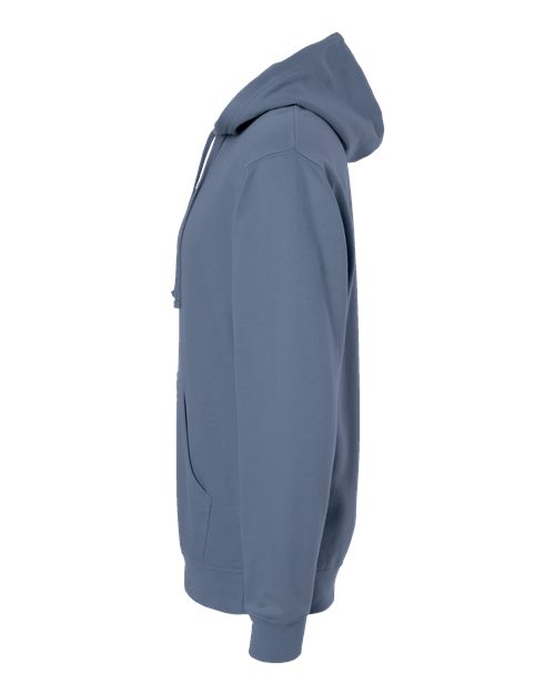 Independent Trading Co. Midweight Hooded Sweatshirt SS4500 Storm Blue Custom Embroidered Business Logo