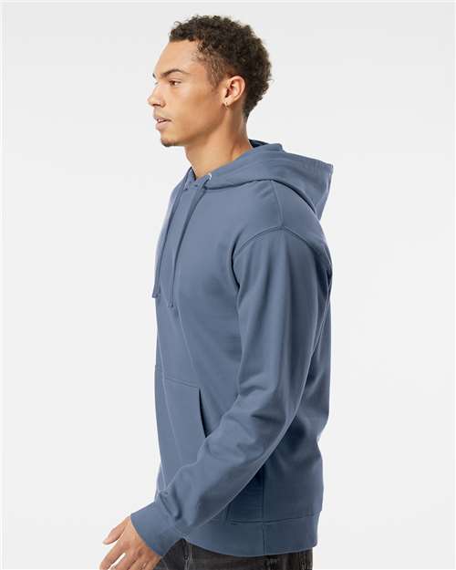Independent Trading Co. Midweight Hooded Sweatshirt SS4500 Storm Blue Custom Embroidered Business Logo