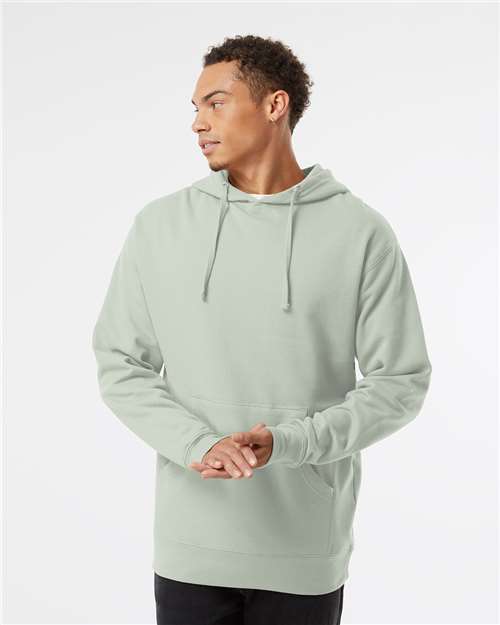 Independent Trading Co. Midweight Hooded Sweatshirt SS4500 Dusty Pink Custom Embroidered Business Logo