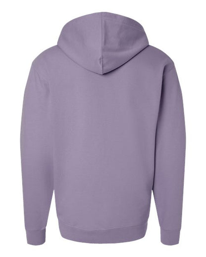 Independent Trading Co. Midweight Hooded Sweatshirt SS4500 Plum Custom Embroidered Business Logo