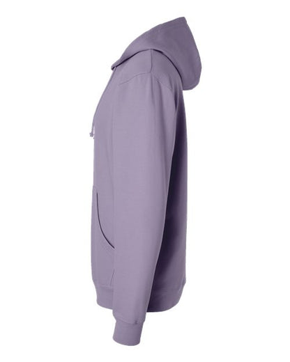Independent Trading Co. Midweight Hooded Sweatshirt SS4500 Plum Custom Embroidered Business Logo