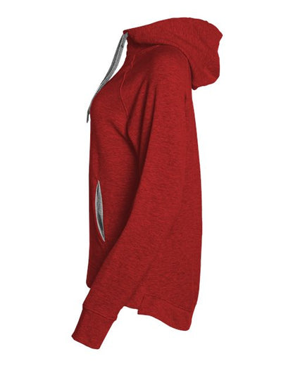 Badger Women's FitFlex French Terry Quarter-Zip Hooded Pullover 8008