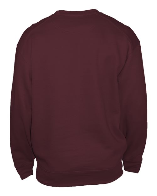 Custom EmbroideredBadger Unisex Pocket Crewneck Sweatshirt 3970 Maroon