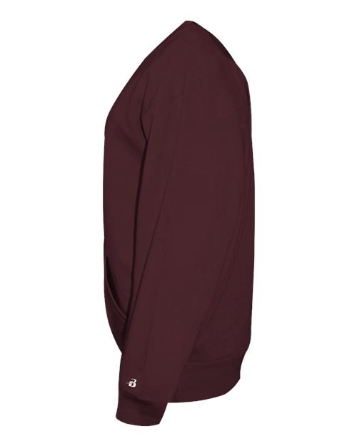Badger Unisex Pocket Crewneck Sweatshirt 3970