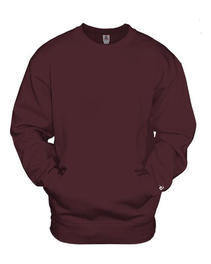 Badger Unisex Pocket Crewneck Sweatshirt 3970