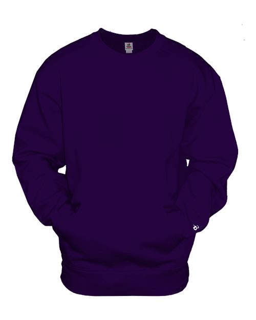 Badger Unisex Pocket Crewneck Sweatshirt 3970