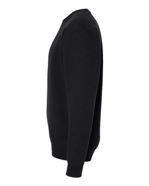 Independent Trading Co. Heavyweight Crewneck Sweatshirt IND3000 Black Custom Embroidered Business Logo
