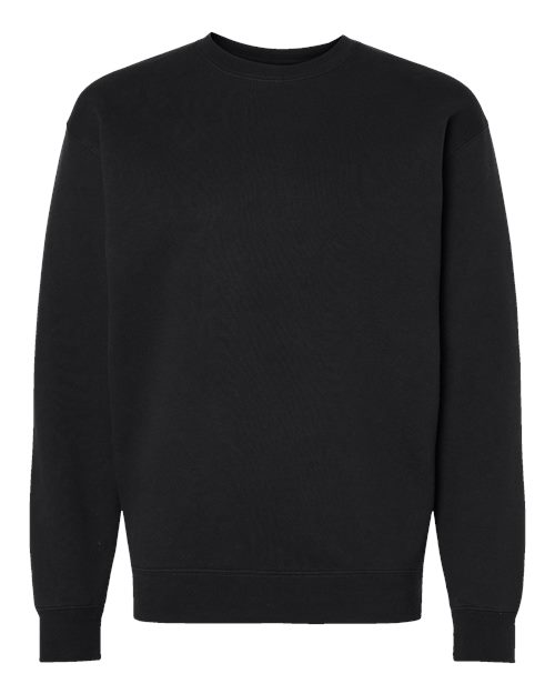 Independent Trading Co. Heavyweight Crewneck Sweatshirt IND3000 Asphalt Custom Embroidered Business Logo