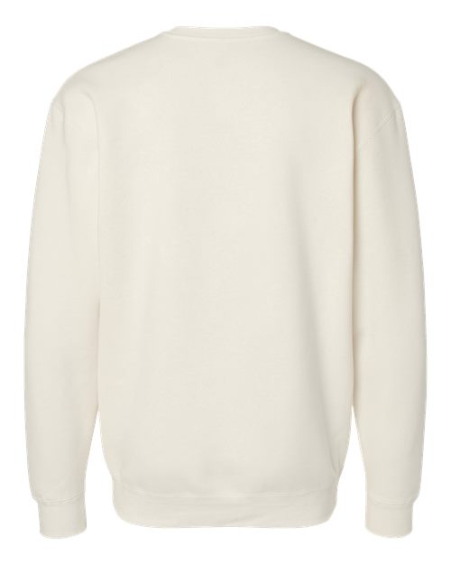 Independent Trading Co. Heavyweight Crewneck Sweatshirt IND3000 Bone Custom Embroidered Business Logo