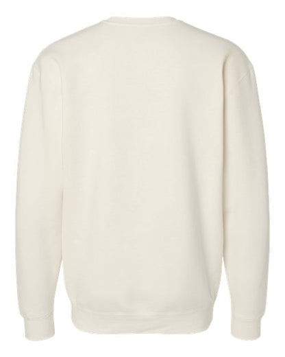 Independent Trading Co. Heavyweight Crewneck Sweatshirt IND3000 Black Custom Embroidered Business Logo