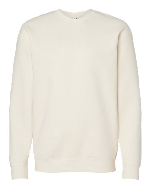 Independent Trading Co. Heavyweight Crewneck Sweatshirt IND3000 Black Custom Embroidered Business Logo