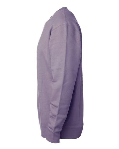 Independent Trading Co. Heavyweight Crewneck Sweatshirt IND3000 Plum Custom Embroidered Business Logo