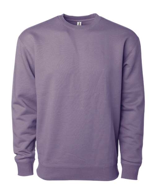 Independent Trading Co. Heavyweight Crewneck Sweatshirt IND3000 Navy Custom Embroidered Business Logo