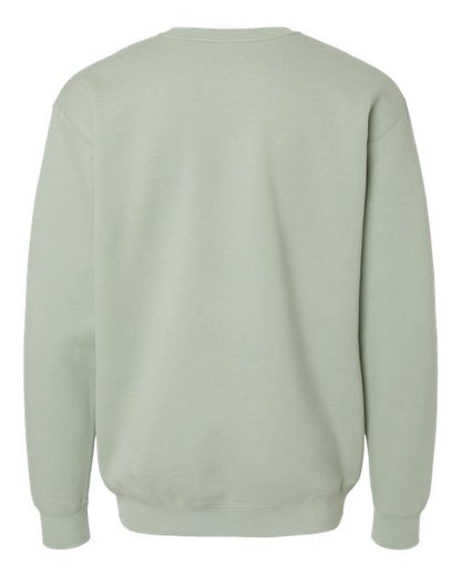 Independent Trading Co. Heavyweight Crewneck Sweatshirt IND3000 Cement Custom Embroidered Business Logo