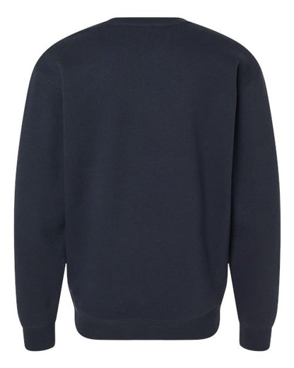Independent Trading Co. Heavyweight Crewneck Sweatshirt IND3000 Navy Custom Embroidered Business Logo
