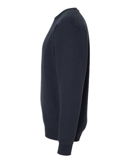 Independent Trading Co. Heavyweight Crewneck Sweatshirt IND3000 Navy Custom Embroidered Business Logo