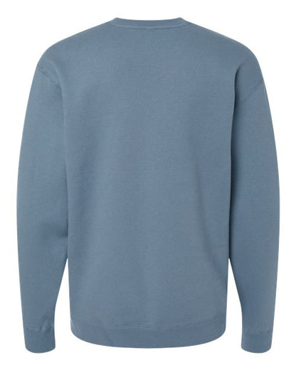 Independent Trading Co. Heavyweight Crewneck Sweatshirt IND3000 Sandstone Custom Embroidered Business Logo