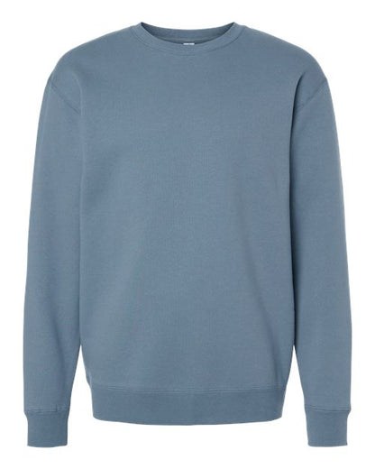 Independent Trading Co. Heavyweight Crewneck Sweatshirt IND3000 Sandstone Custom Embroidered Business Logo
