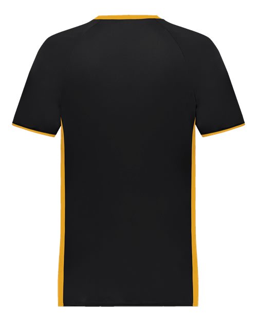 Custom EmbroideredAugusta Sportswear Men's Cutter V-Neck Jersey 11806 Black/ Gold