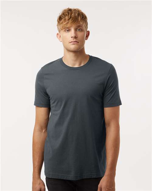 Custom Embroidered  Tultex Combed Cotton T-Shirt 602 Dark Grey