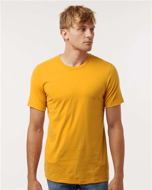 Custom Embroidered  Tultex Combed Cotton T-Shirt 602 Gold