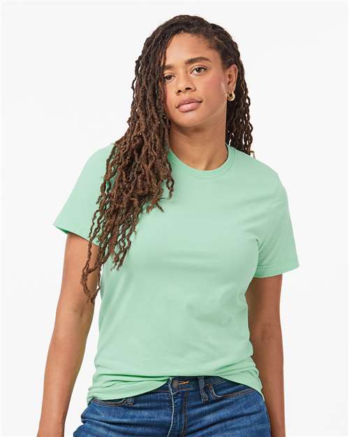 Custom Embroidered  Tultex Combed Cotton T-Shirt 602 Light Mint