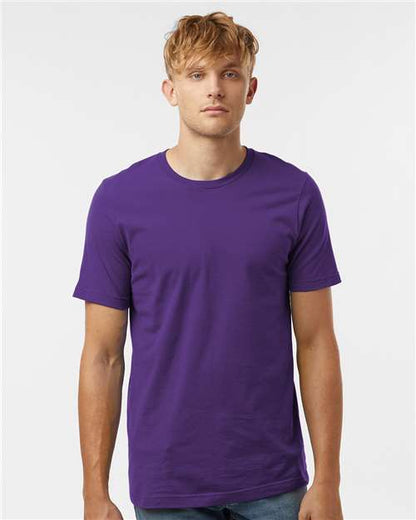 Custom Embroidered  Tultex Combed Cotton T-Shirt 602 Deep Purple