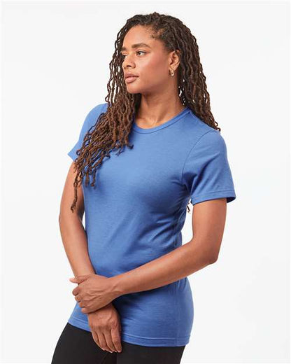 Tultex Combed CVC T-Shirt 602CVC Heather Columbia Blue