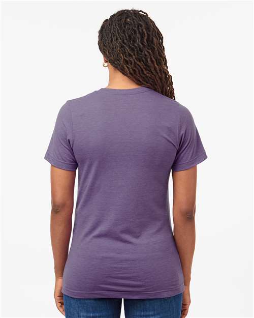 Tultex Combed CVC T-Shirt 602CVC Heather Deep Purple