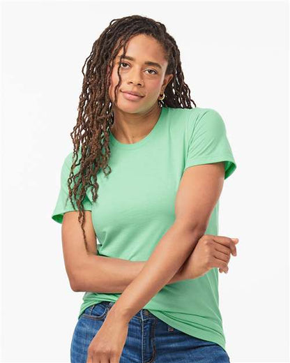 Custom Embroidered  Tultex Combed CVC T-Shirt 602CVC Heather Light Mint