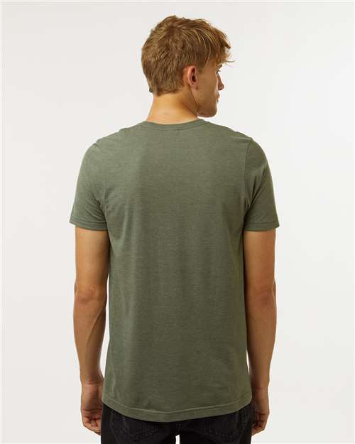 Tultex Combed CVC T-Shirt 602CVC Heather Military Green